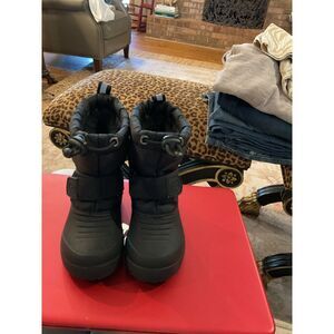 North‎ side kids snow boots Sz 5 black insulated